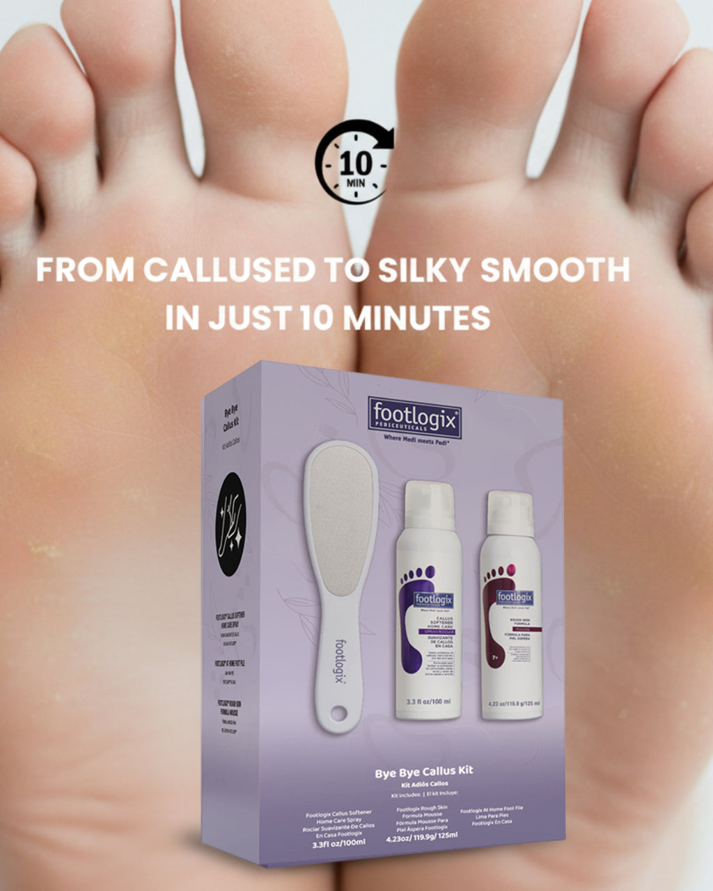 Footlogix Bye Bye Callus Kit